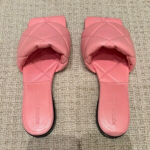 Bottega Veneta Pink Quilted Flats, Size 36.5